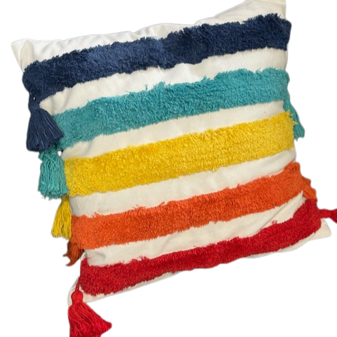 Fiesta Stripe Square Cushion