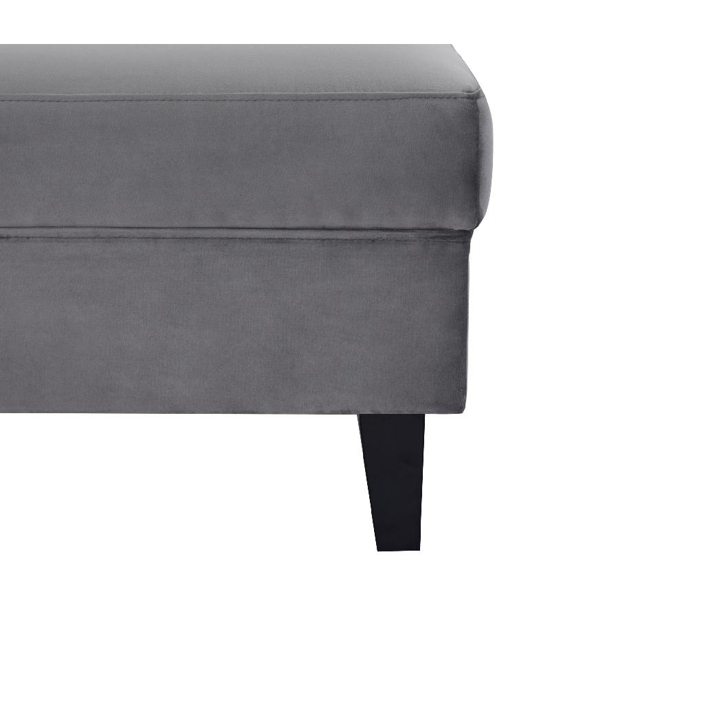 Adriano Bench Velvet Dark Grey
