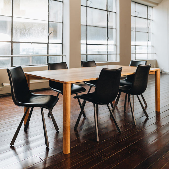 Rustic Chair Vintage Black PU