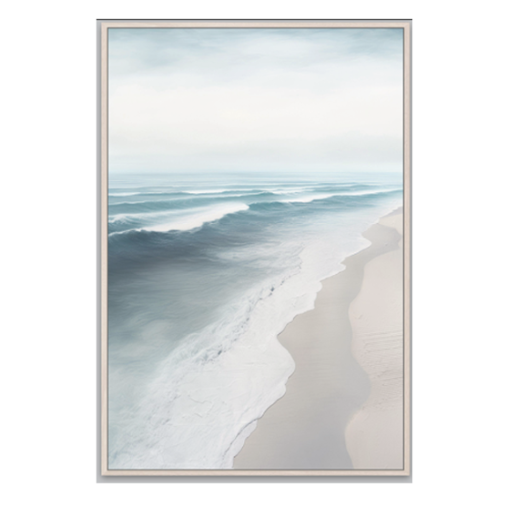 Framed Art - Blue Water Beach