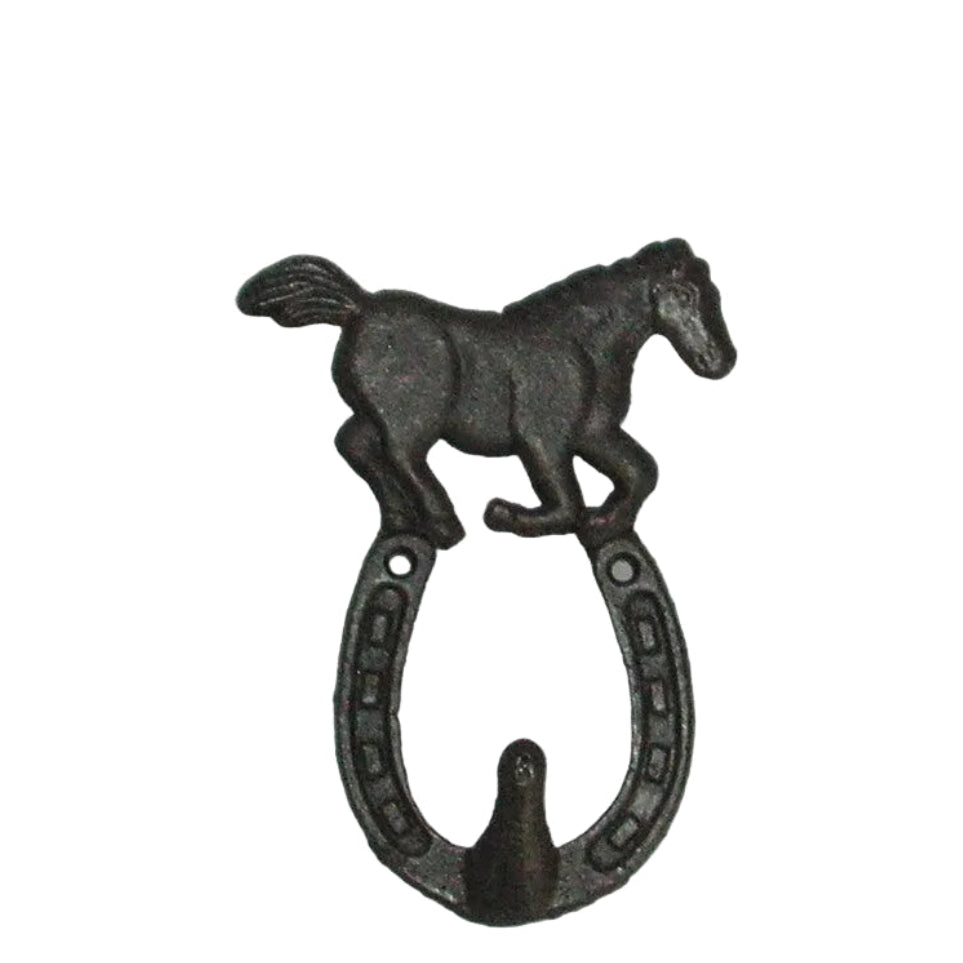 Hook - Horse with Horse Shoe Hook