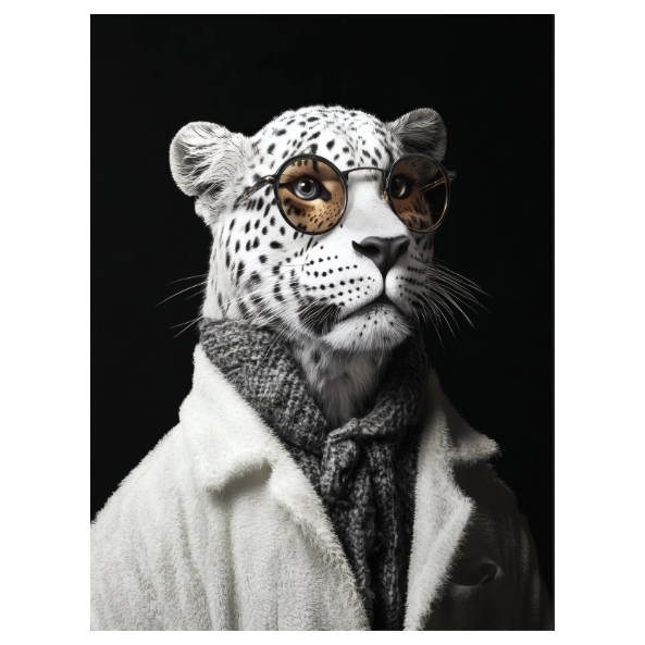 Framed Art - Cool Leopard