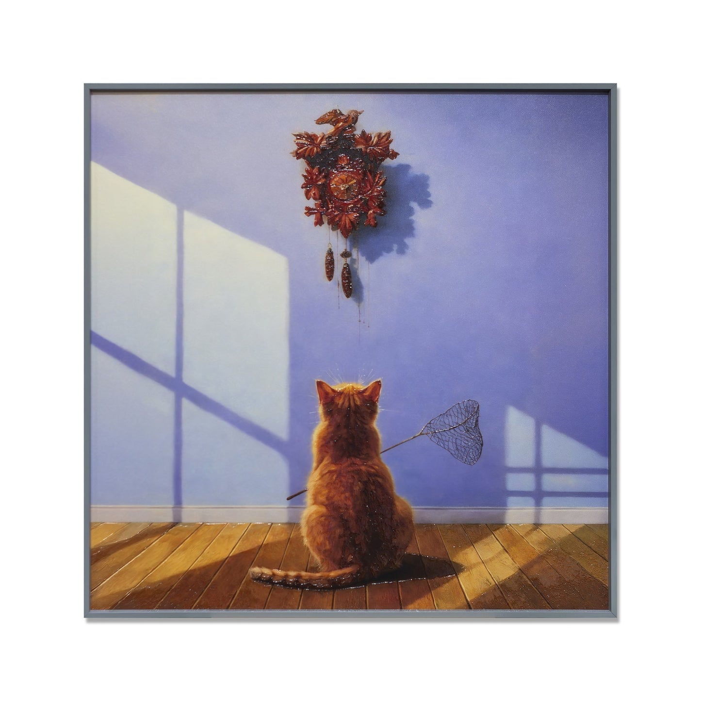 Framed Art - Cuckoo Cat