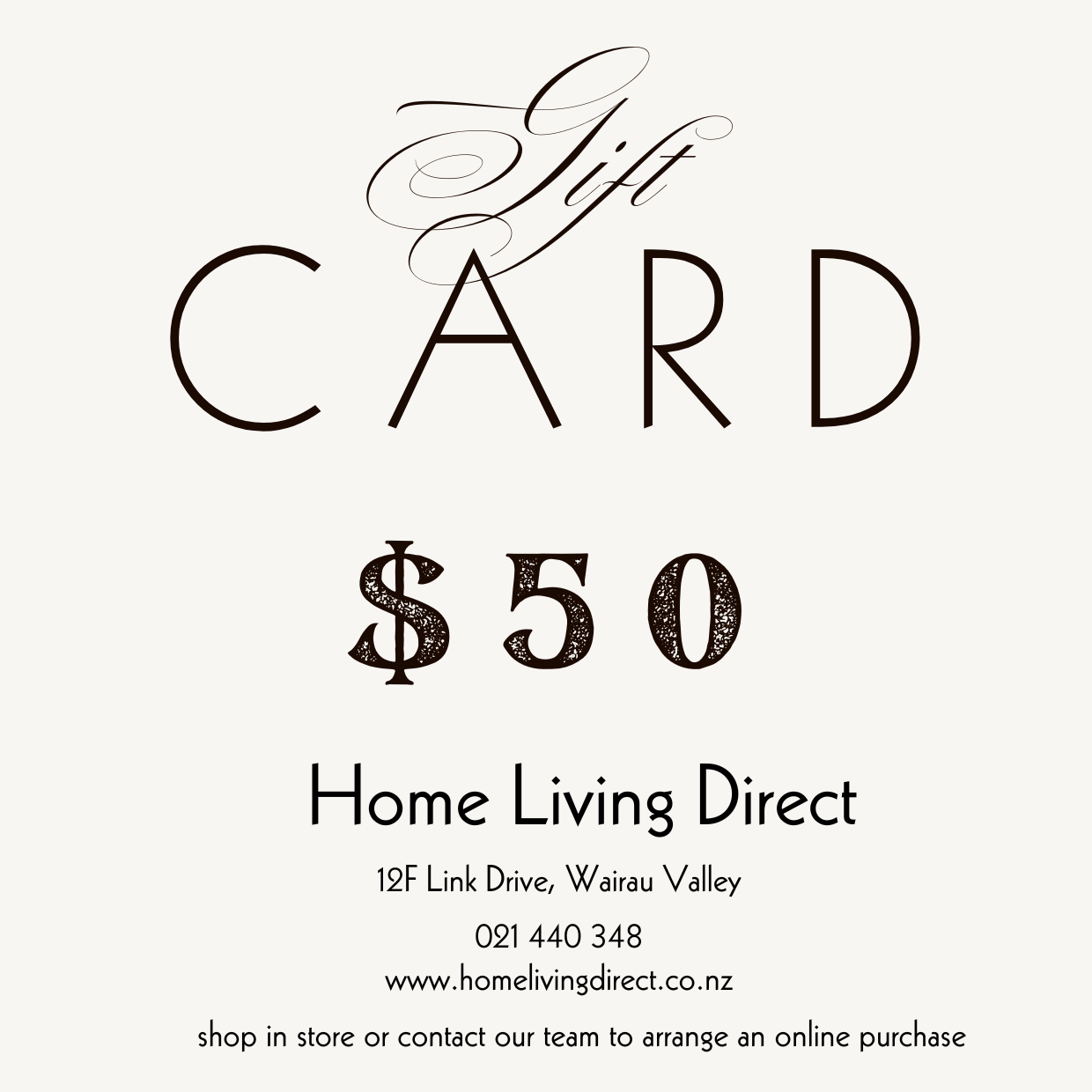 $50 Gift Voucher