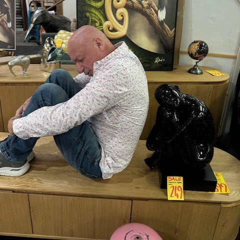 Jigsaw Lady Sculpture - Black