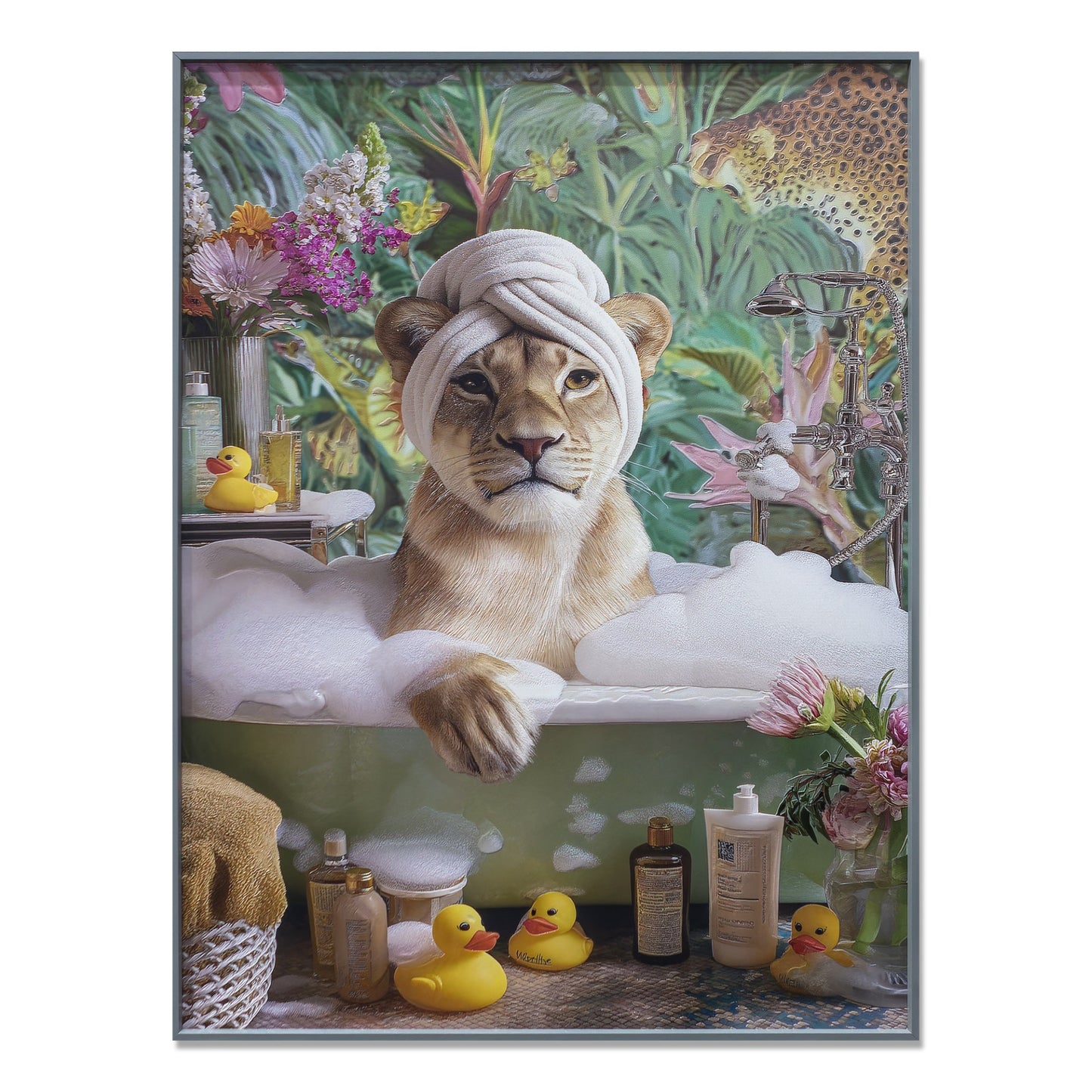 Framed Art - Lion Spa Day