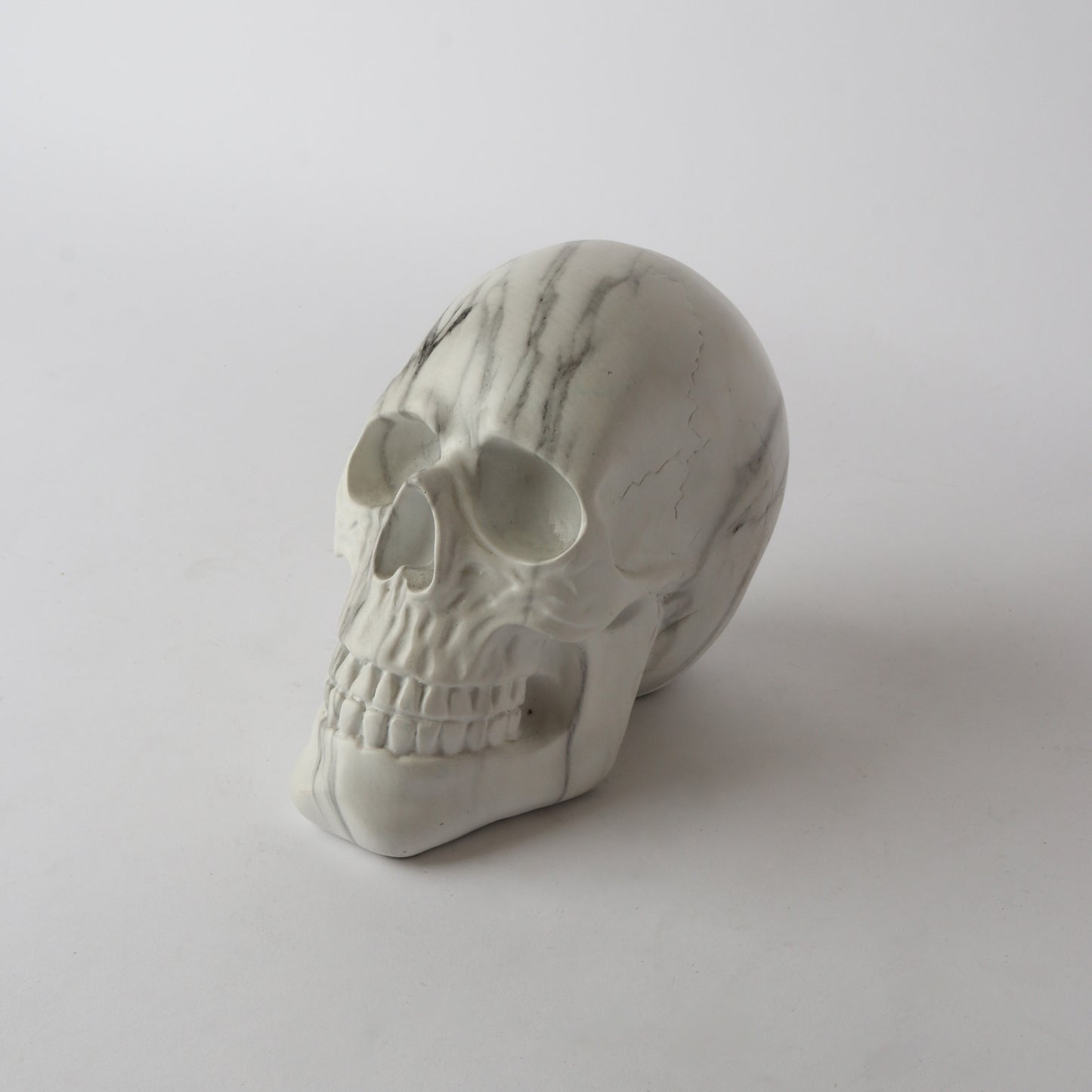 Marble Look Resin Skull