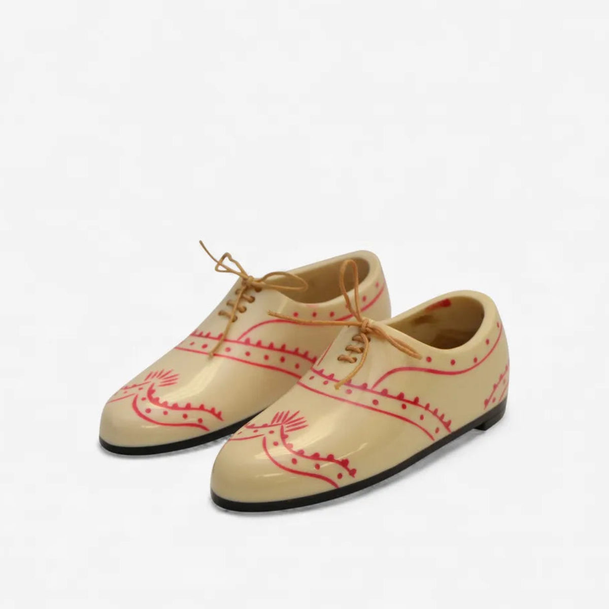 Pair Of Decorative Cream Brogues