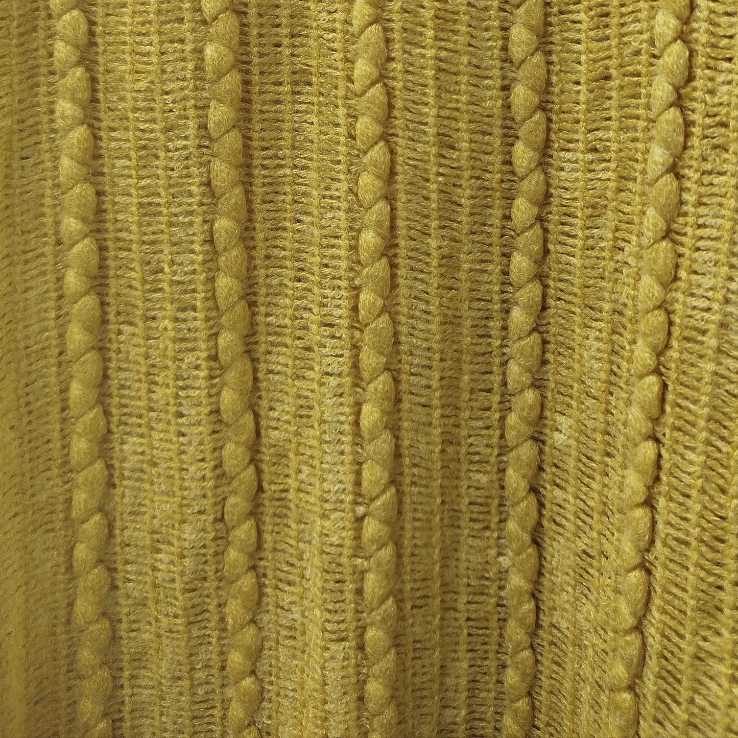 Rib Seam Throw - Yellow - 170 x 125 cm