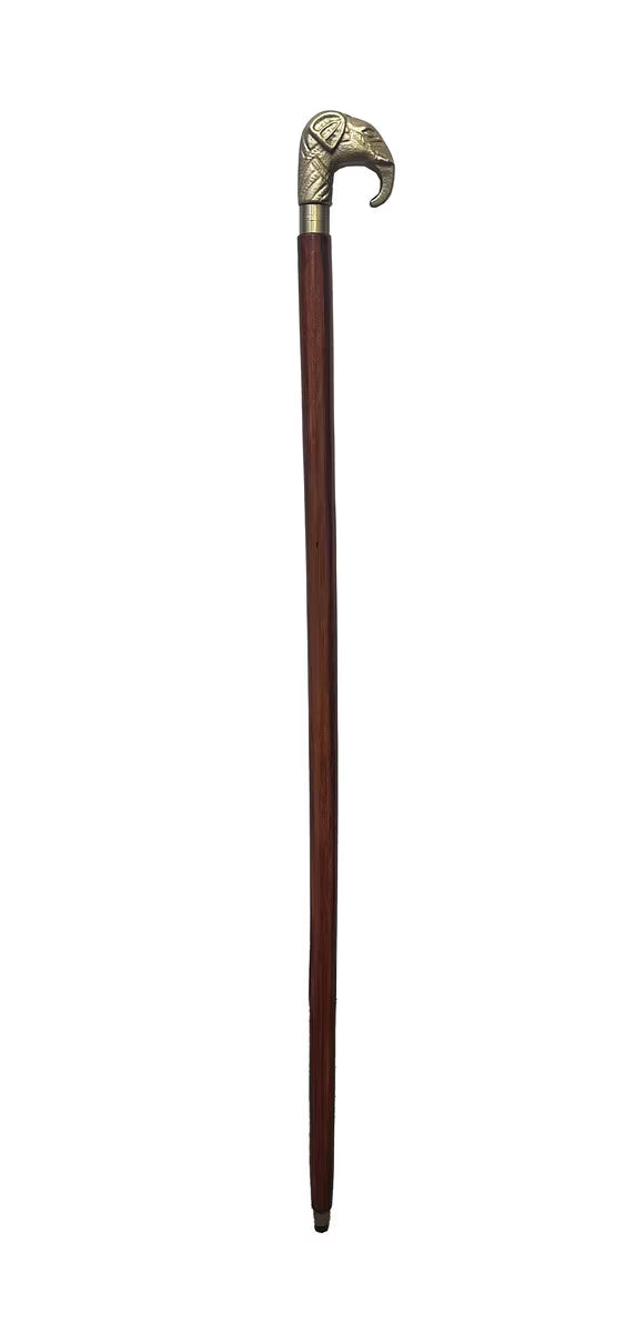 Brass Elephant Walking Stick