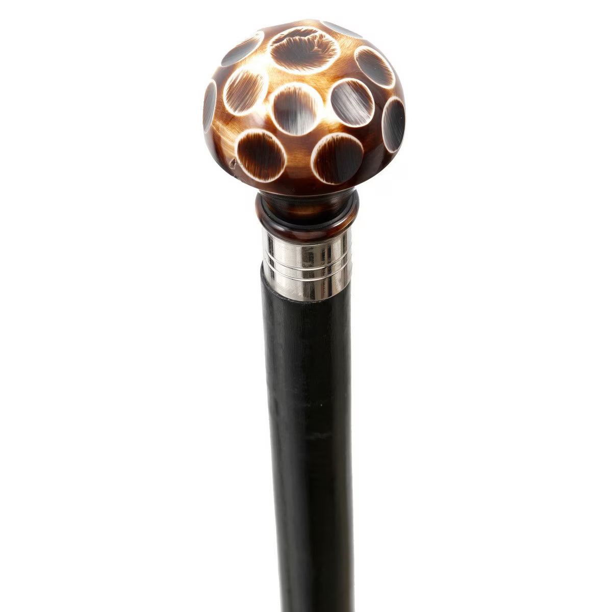 Wooden Walking Stick w/Bone handle