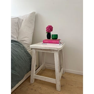 Florence Stool Square White