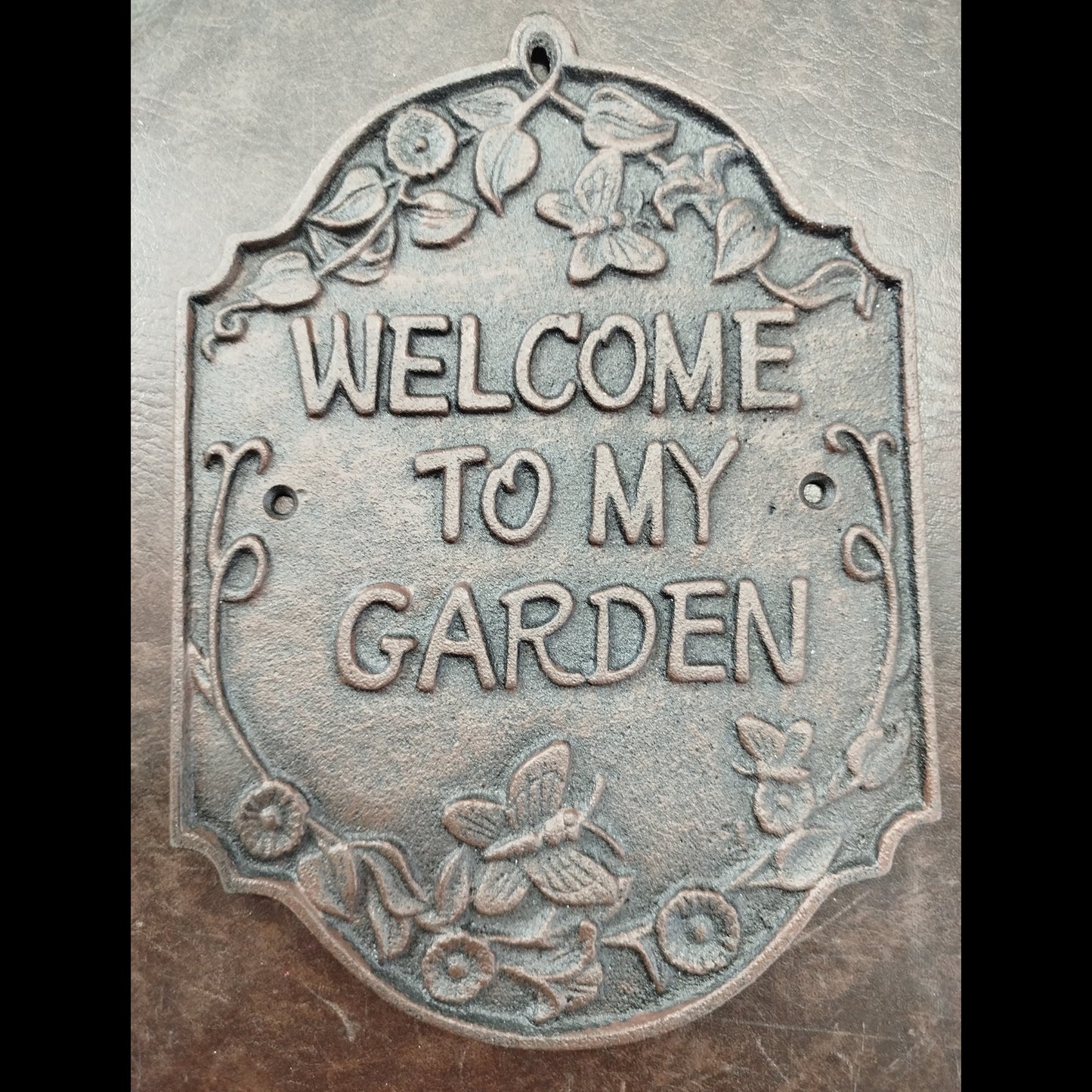 Cast Iron Sign - Welcome To My Garden