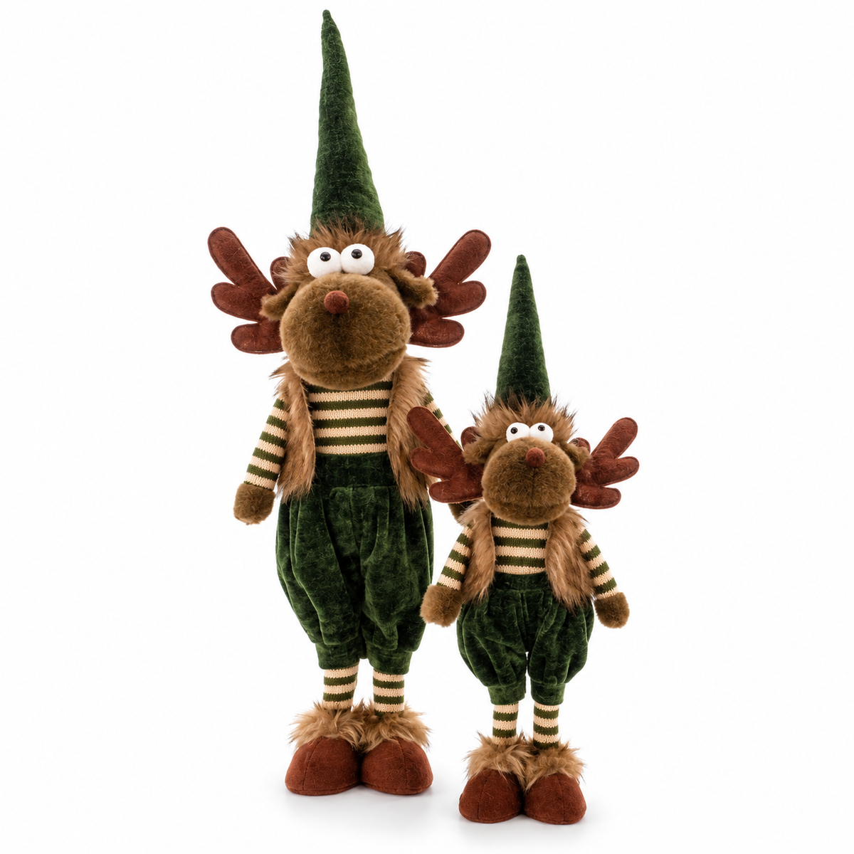 Plush Green Reindeer - 2 Sizes Available