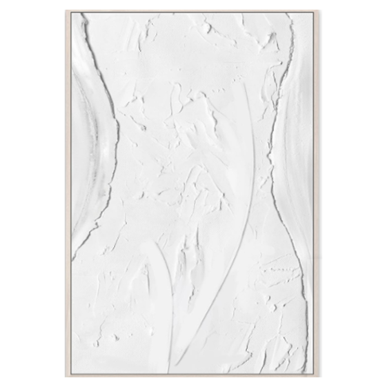 Framed Art - White Abstract