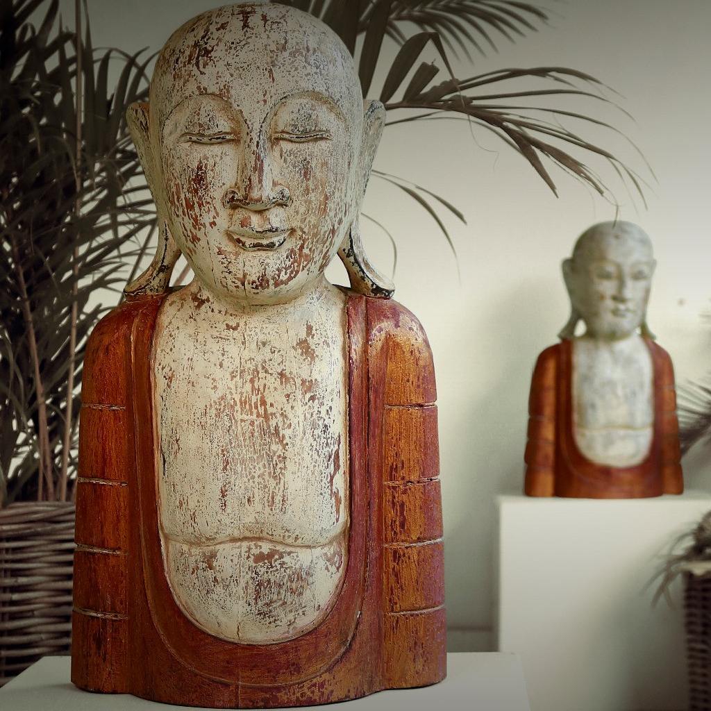 Statue-Buddha Head Half Body