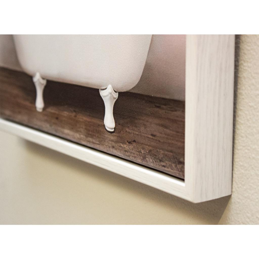 Framed Bath Time Highland Cow 30cm x 40cm