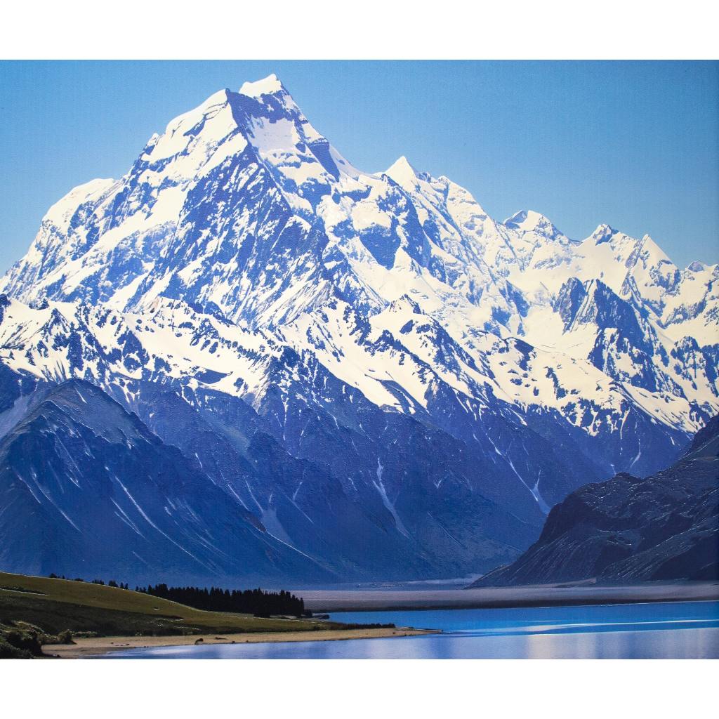 Framed art Mt Cook Vertical 80cm by 120cm
