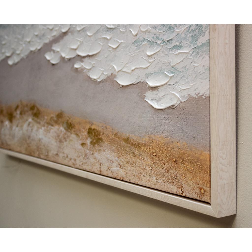 Framed Water Ripple Beach 70cm x 100cm