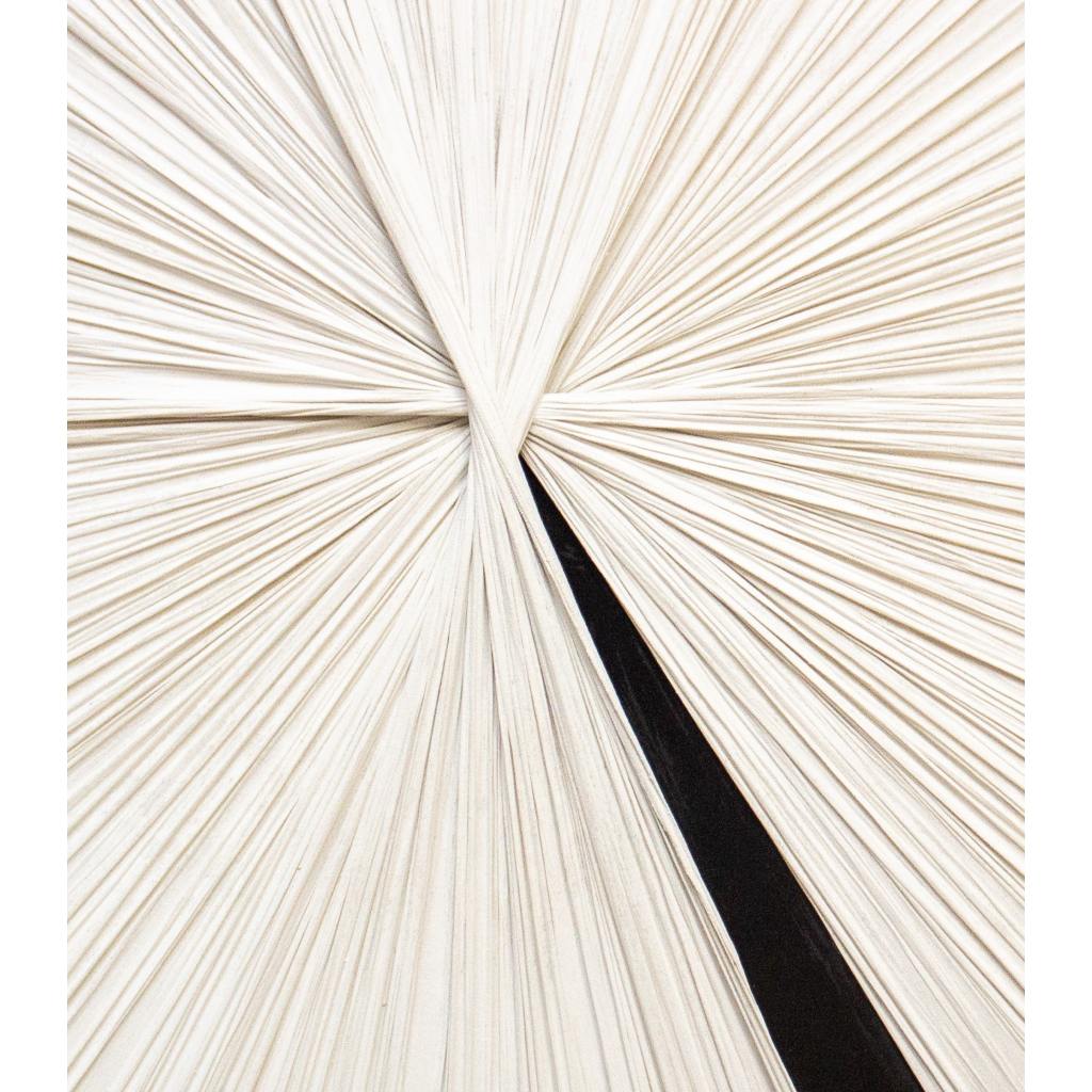 Framed White Lines Black Wedge 100cm x 150cm