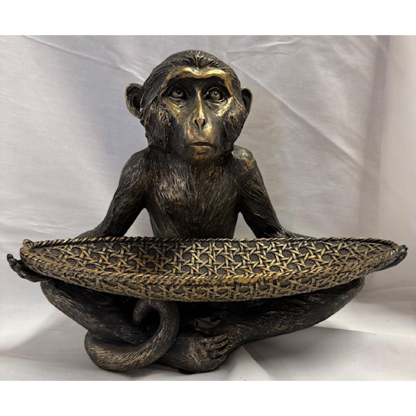 Monkey Holding Tray 31cm