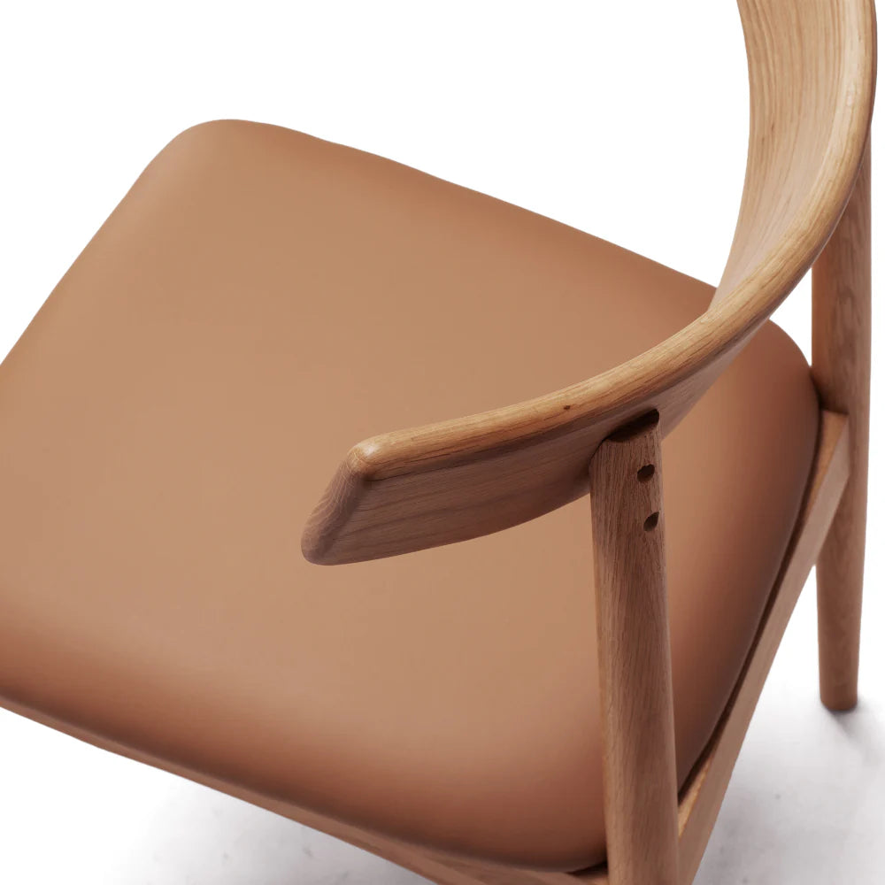 Dining Chair - Wagner Natural Oak Tan PU