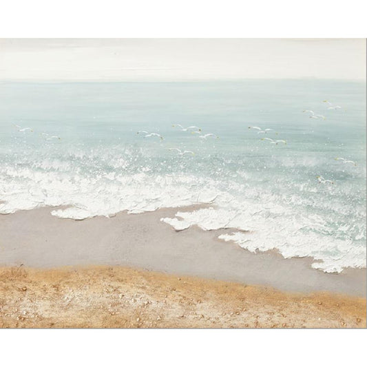 Framed Water Ripple Beach 70cm x 100cm
