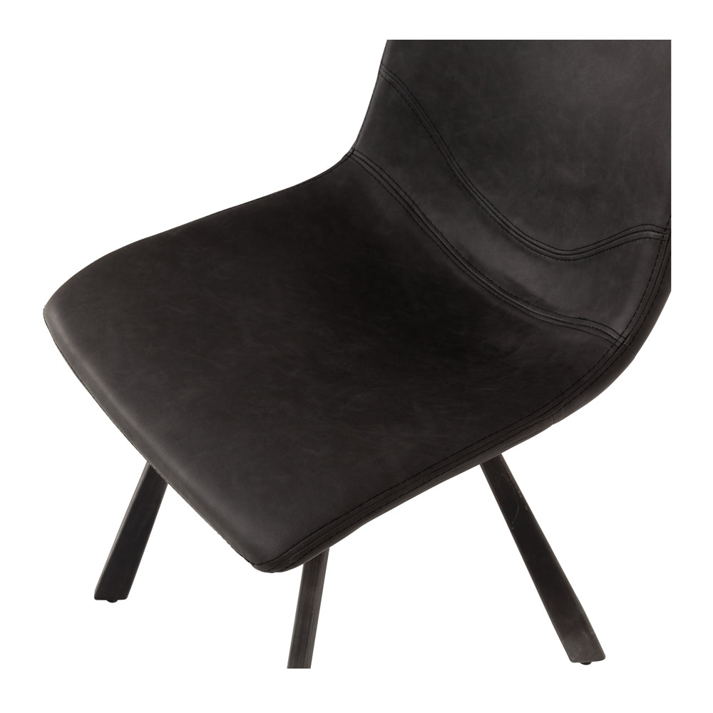 Rustic Chair Vintage Grey PU