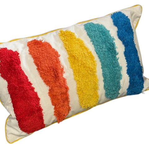 Fiesta Stripe Lumbar Cushion