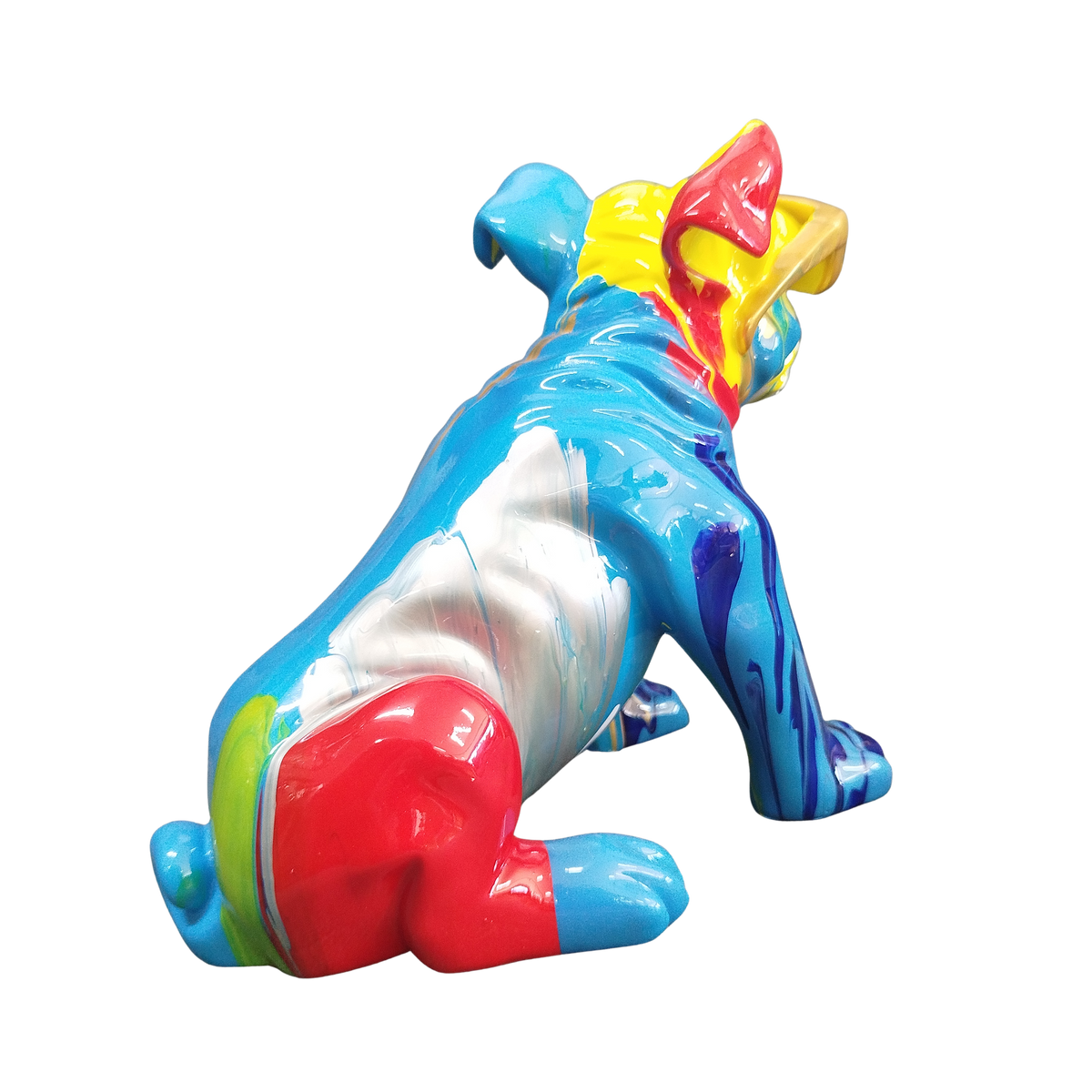 Bulldog with Glasses Multi Colour 27cm