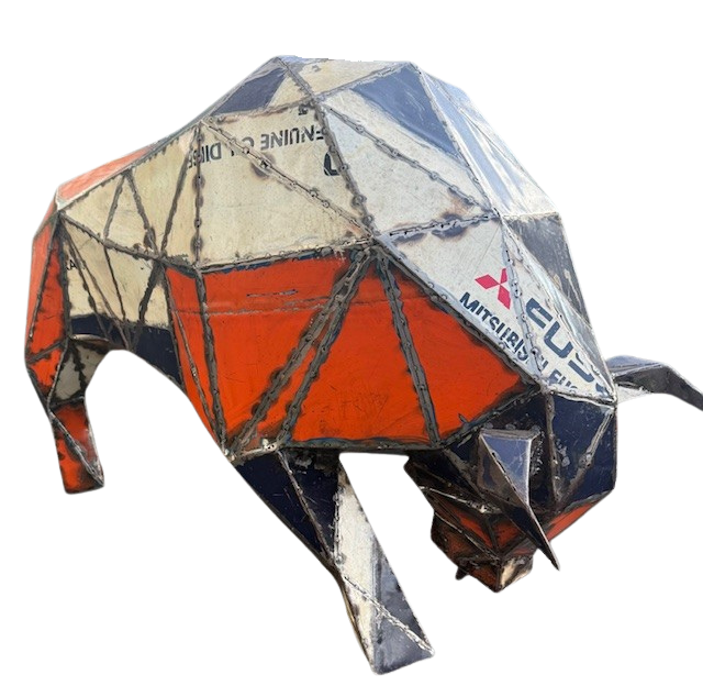 Outdoor Sculpture - Angry Bull - Small