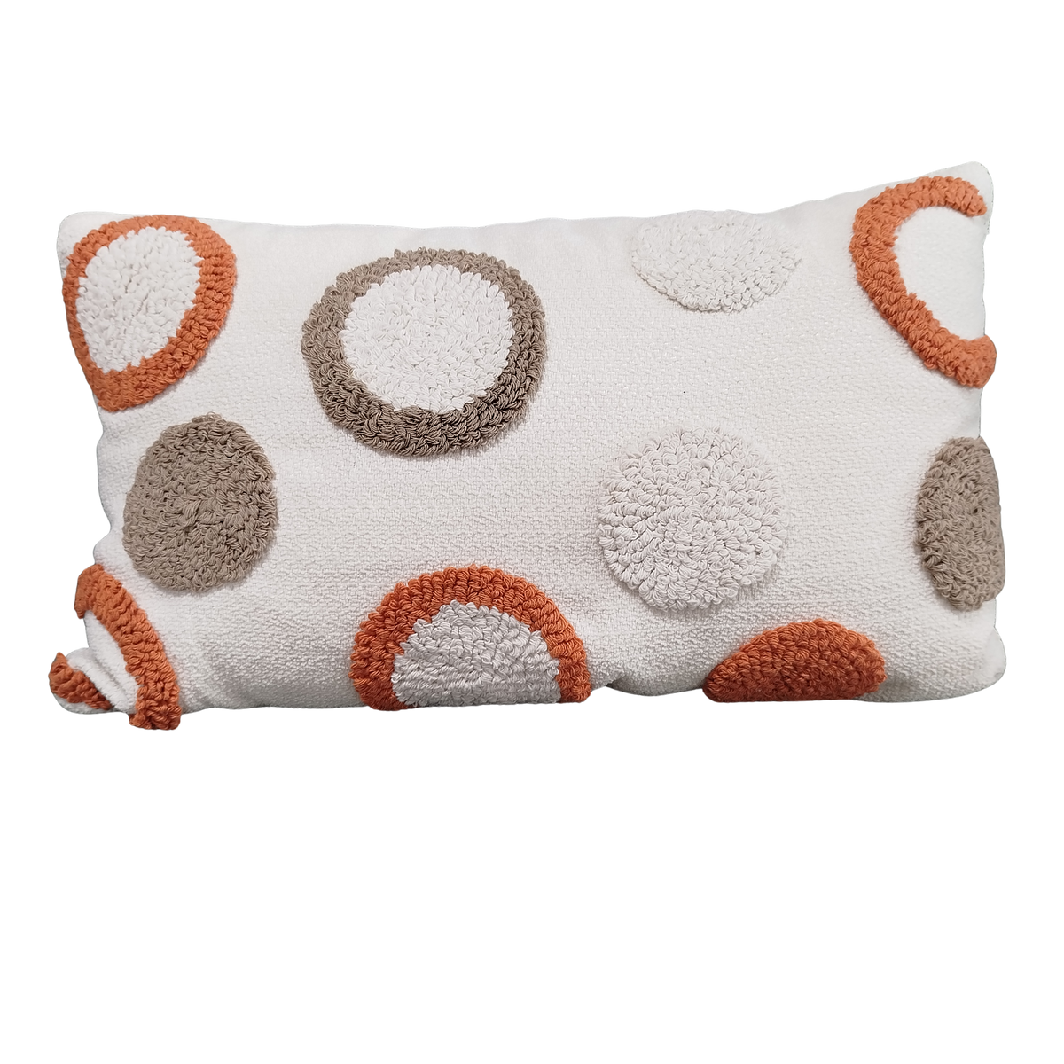 Terracotta Pebble Lumbar Cushion