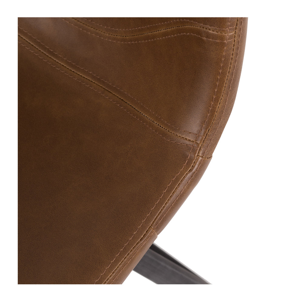 Bar Stool - Rustic Barstool Vintage DK Brown