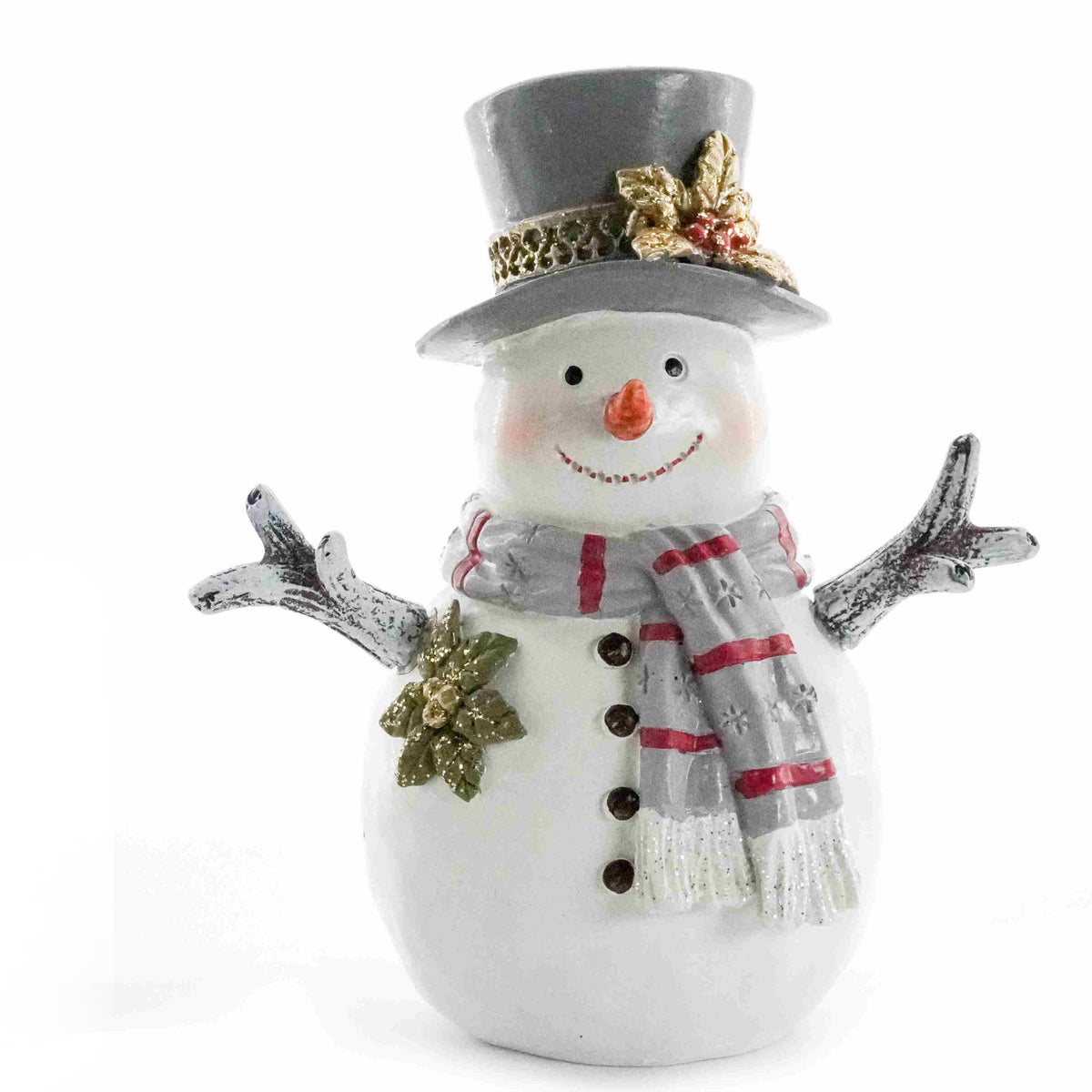 Silver Snowman with Top Hat