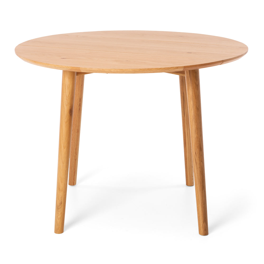 Dining table Nordik dropleaf round 100cm