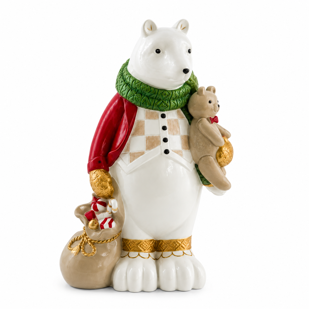 Small Polar Bear with Teddy