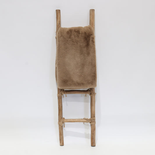 Throw - Faux Fur Throw - Peanut