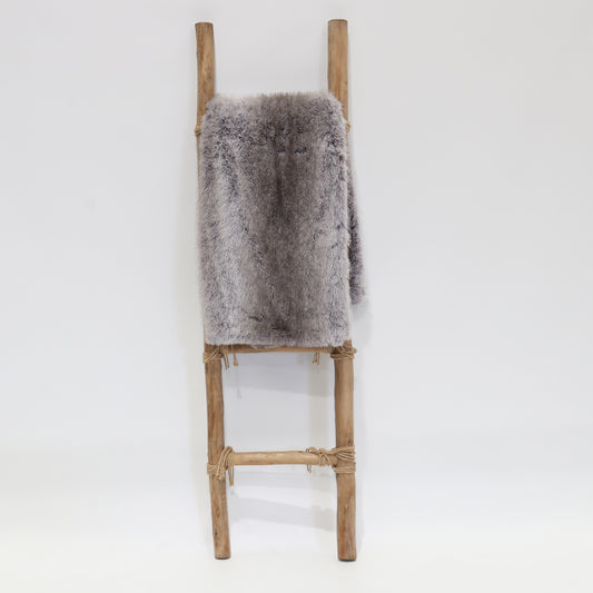 Throw - Faux Fur Throw - Grey