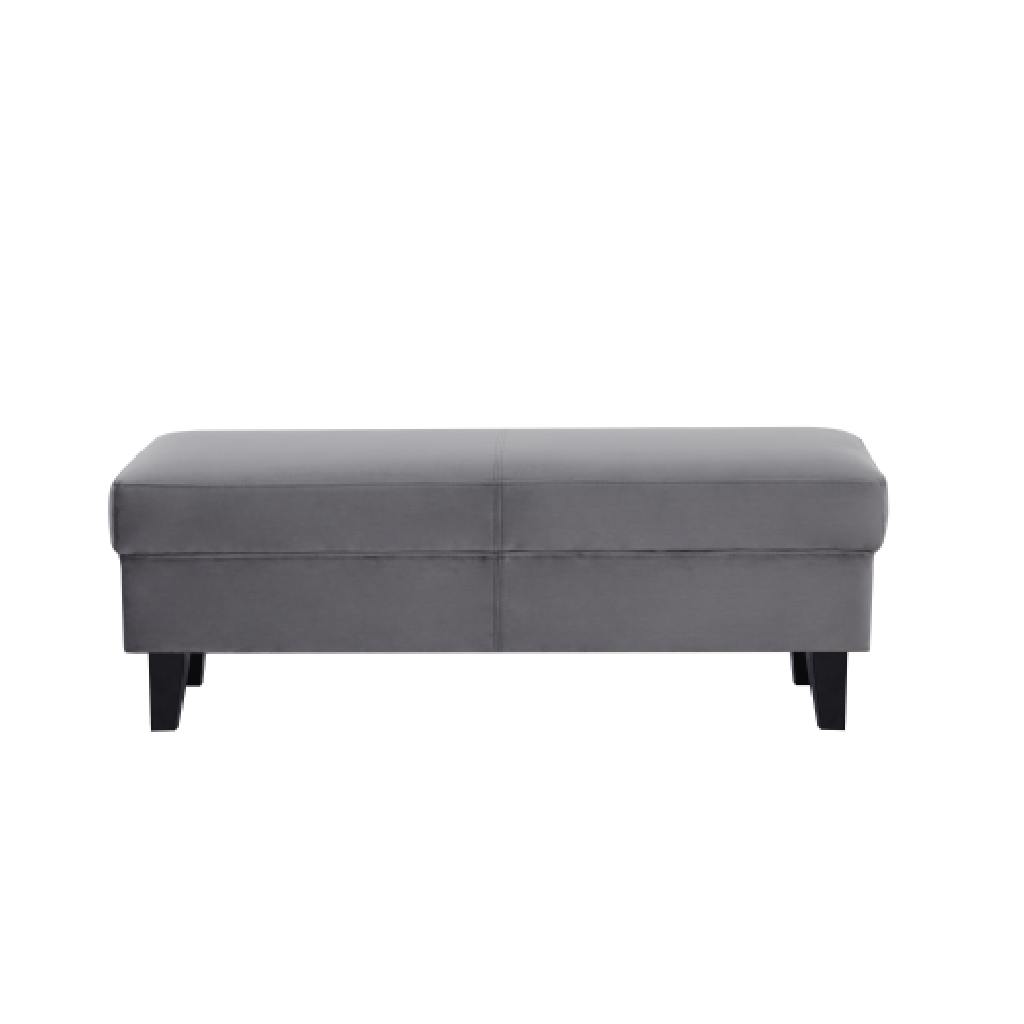 Adriano Bench Velvet Dark Grey