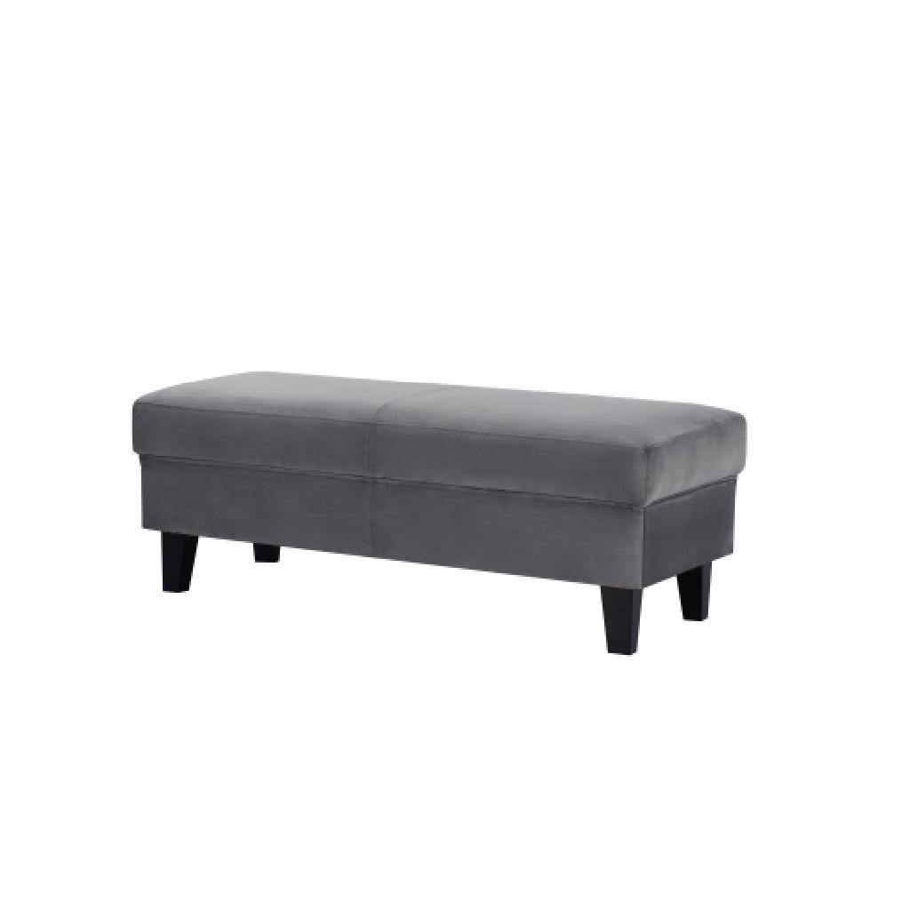 Adriano Bench Velvet Dark Grey