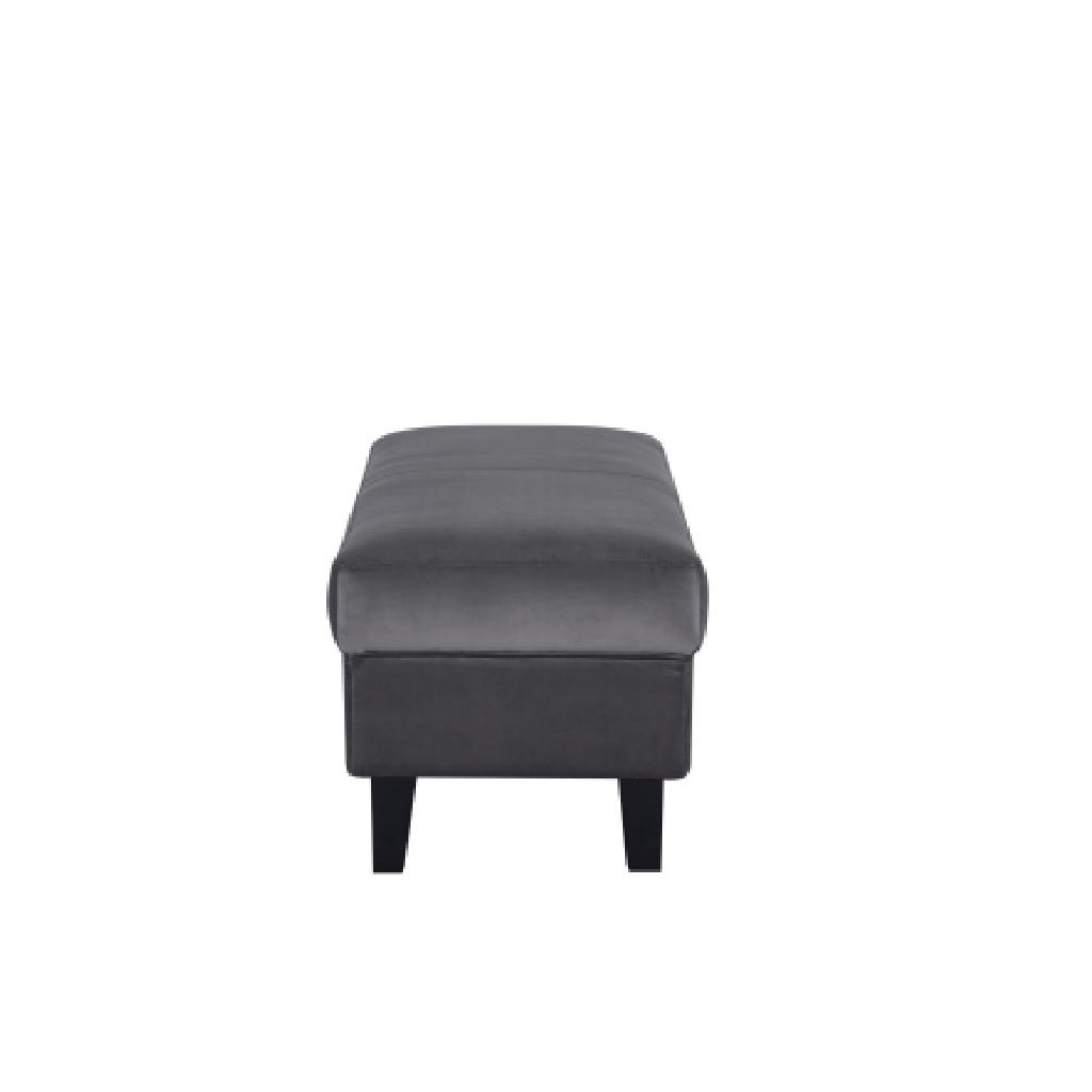 Adriano Bench Velvet Dark Grey
