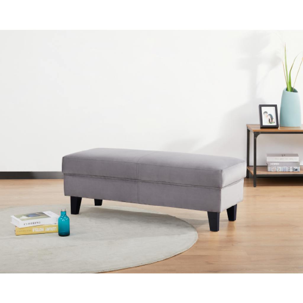 Adriano Bench Velvet Light Grey