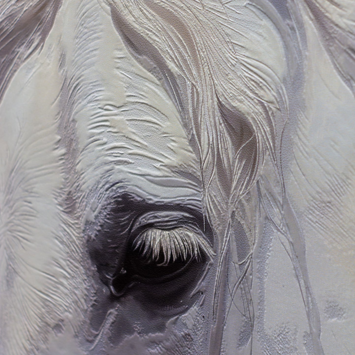Framed Art - Black and White Horses