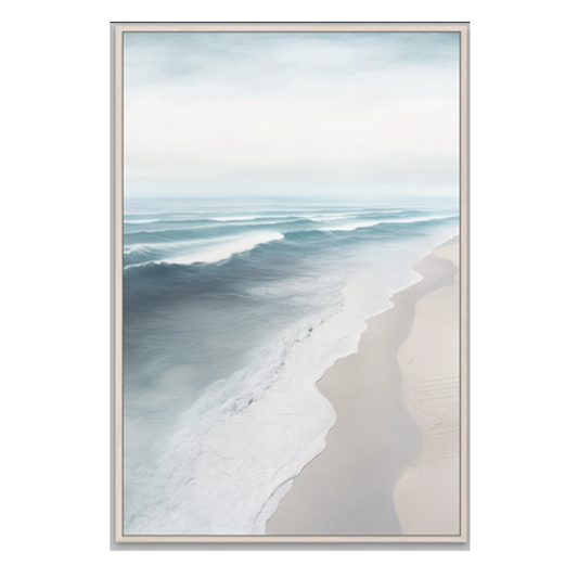 Framed Art - Blue Water Beach