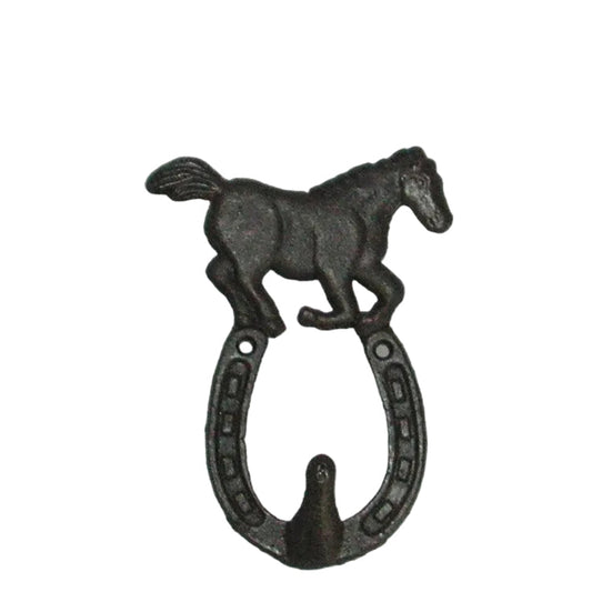 Hook - Horse with Horse Shoe Hook