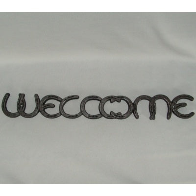 Horse Shoe Welcome Sign