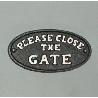 Door Sign - Please close the gate