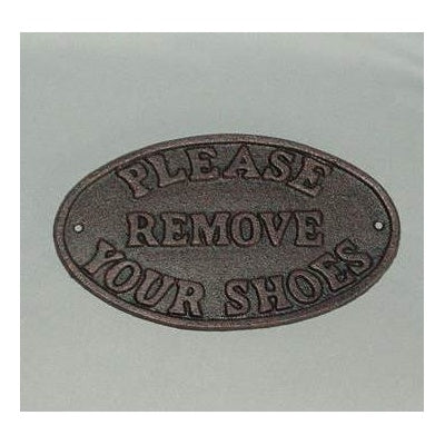 Remove Shoes Plaque