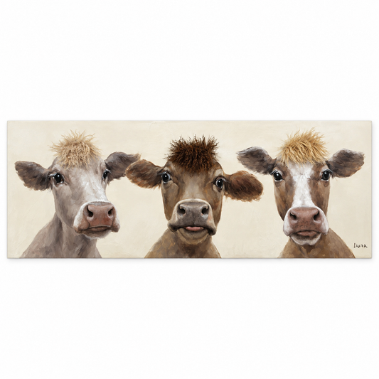Bad Hair Day – 3 Cows Canvas
