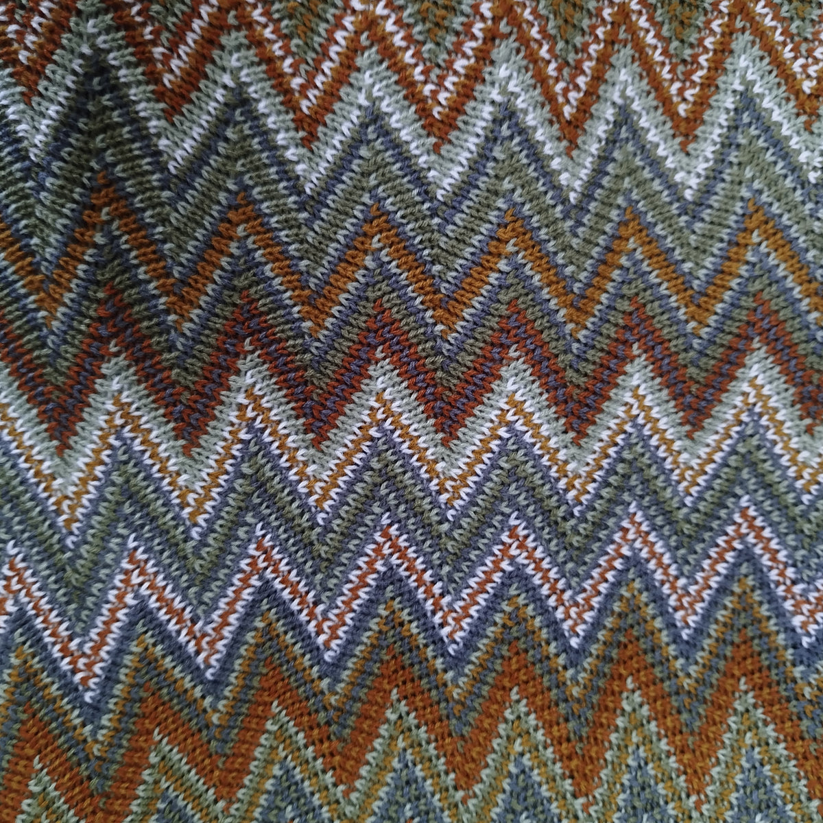 Chevron Knit Throw - Four Colours Available